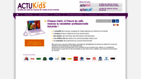 What Actukids.fr website looked like in 2020 (4 years ago)