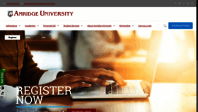 What Amridgeuniversity.edu website looked like in 2020 (4 years ago)