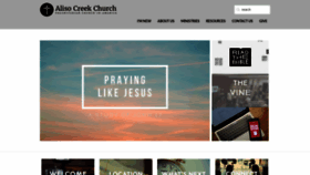 What Alisocreekchurch.org website looked like in 2020 (4 years ago)