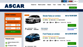 What Ascar.ro website looked like in 2020 (4 years ago)