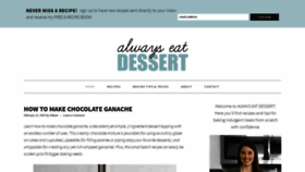 What Alwayseatdessert.com website looked like in 2020 (4 years ago)