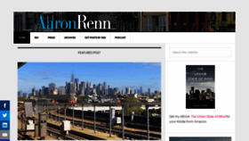 What Aaronrenn.com website looked like in 2020 (4 years ago)