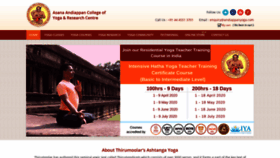 What Andiappanyoga.com website looked like in 2020 (4 years ago)