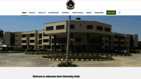 What Adsu.edu.ng website looked like in 2020 (4 years ago)