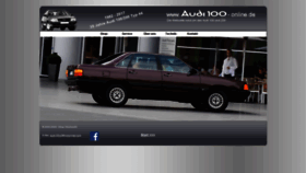 What Audi100.net website looked like in 2020 (4 years ago)