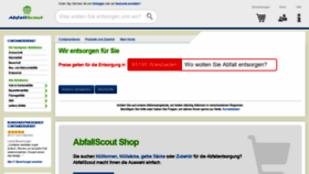 What Abfallscout.de website looked like in 2020 (4 years ago)