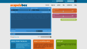 What Acapela-box.com website looked like in 2020 (4 years ago)