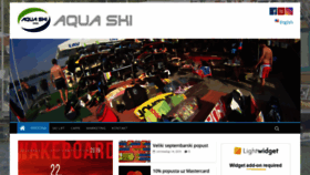 What Aquaski.rs website looked like in 2020 (4 years ago)