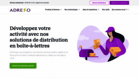 What Adrexo.fr website looked like in 2020 (4 years ago)