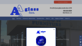 What Aaaglassinc.com website looked like in 2020 (4 years ago)
