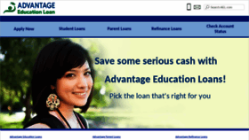 What Advantageeducationloan.com website looked like in 2020 (4 years ago)