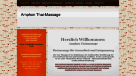 What Amphon-thai-massage.de website looked like in 2020 (4 years ago)