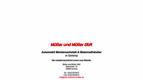 What Auto-motorrad-mueller.de website looked like in 2020 (4 years ago)