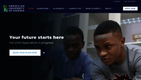 What Aun.edu.ng website looked like in 2020 (4 years ago)