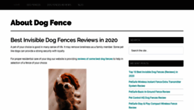 What Aboutdogfence.com website looked like in 2020 (4 years ago)