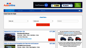 What Autoonline.co.uk website looked like in 2020 (4 years ago)