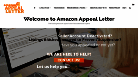 What Amazonappealletter.com website looked like in 2020 (4 years ago)