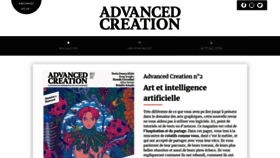 What Advancedcreation.fr website looked like in 2020 (4 years ago)