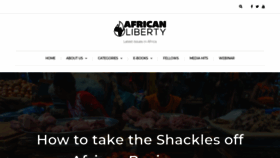 What Africanliberty.org website looked like in 2020 (4 years ago)