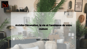 What Archibo-decoration.fr website looked like in 2020 (4 years ago)