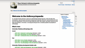 What Anthro.rschram.org website looked like in 2020 (4 years ago)