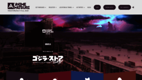 What Animematsuri.com website looked like in 2020 (4 years ago)
