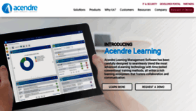 What Acendre.com website looked like in 2020 (4 years ago)
