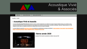 What Acoustique-vivie.fr website looked like in 2020 (4 years ago)
