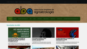 What Aba-agroecologia.org.br website looked like in 2020 (4 years ago)