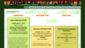 What Angeleshash.com website looked like in 2020 (4 years ago)