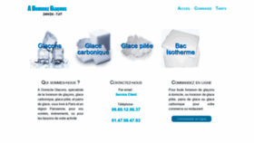What Adomicileglacons.fr website looked like in 2020 (4 years ago)