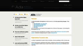 What Adaic.org website looked like in 2020 (4 years ago)