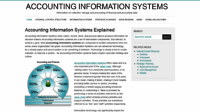 What Accountinginformationsystems.org website looked like in 2020 (4 years ago)