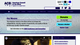 What Acb.org website looked like in 2020 (4 years ago)