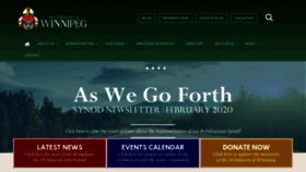 What Archwinnipeg.ca website looked like in 2020 (4 years ago)