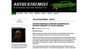 What Autoextremist.com website looked like in 2020 (4 years ago)