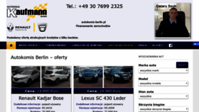 What Autokomis-berlin.pl website looked like in 2020 (4 years ago)