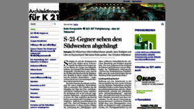 What Architektinnen-fuer-k21.de website looked like in 2020 (4 years ago)