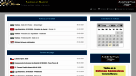 What Ajedrezenmadrid.com website looked like in 2020 (4 years ago)