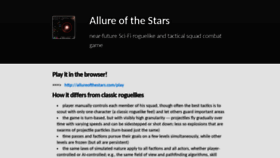 What Allureofthestars.com website looked like in 2020 (5 years ago)