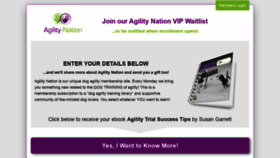 What Agility-nation.com website looked like in 2020 (4 years ago)
