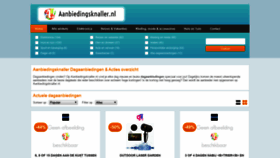What Aanbiedingsknaller.nl website looked like in 2020 (4 years ago)