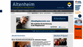 What Altenheim.net website looked like in 2020 (4 years ago)