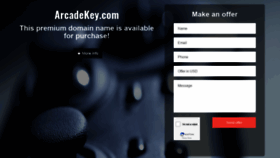 What Arcadekey.com website looked like in 2020 (4 years ago)