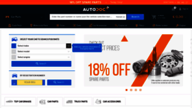 What Autodoc.co.uk website looked like in 2020 (4 years ago)
