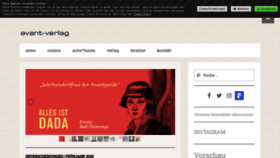 What Avant-verlag.de website looked like in 2020 (4 years ago)