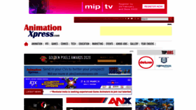 What Animationxpress.com website looked like in 2020 (4 years ago)