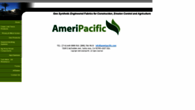 What Ameripacific.com website looked like in 2020 (4 years ago)