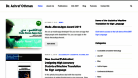 What Achrafothman.net website looked like in 2020 (5 years ago)