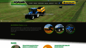 What Agrima.cz website looked like in 2020 (4 years ago)